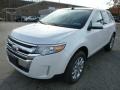 2013 White Platinum Tri-Coat Ford Edge Limited AWD  photo #5