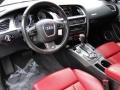 2010 Audi S5 Magma Red Silk Nappa Leather Interior Prime Interior Photo