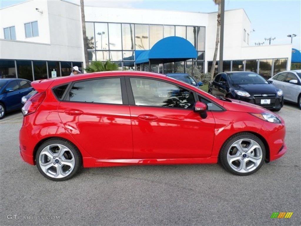 Race Red 2014 Ford Fiesta ST Hatchback Exterior Photo #88000355
