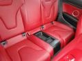 Magma Red Silk Nappa Leather Rear Seat Photo for 2010 Audi S5 #88000523