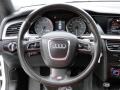 Magma Red Silk Nappa Leather Steering Wheel Photo for 2010 Audi S5 #88000631