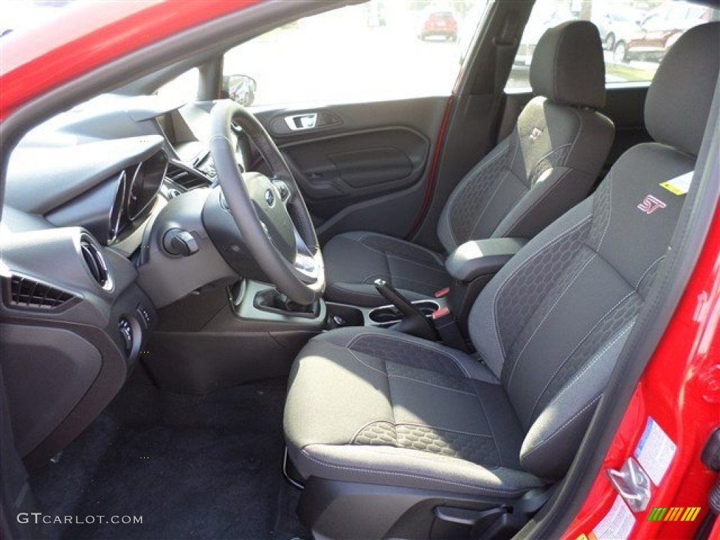 Charcoal Black Interior 2014 Ford Fiesta ST Hatchback Photo #88000712