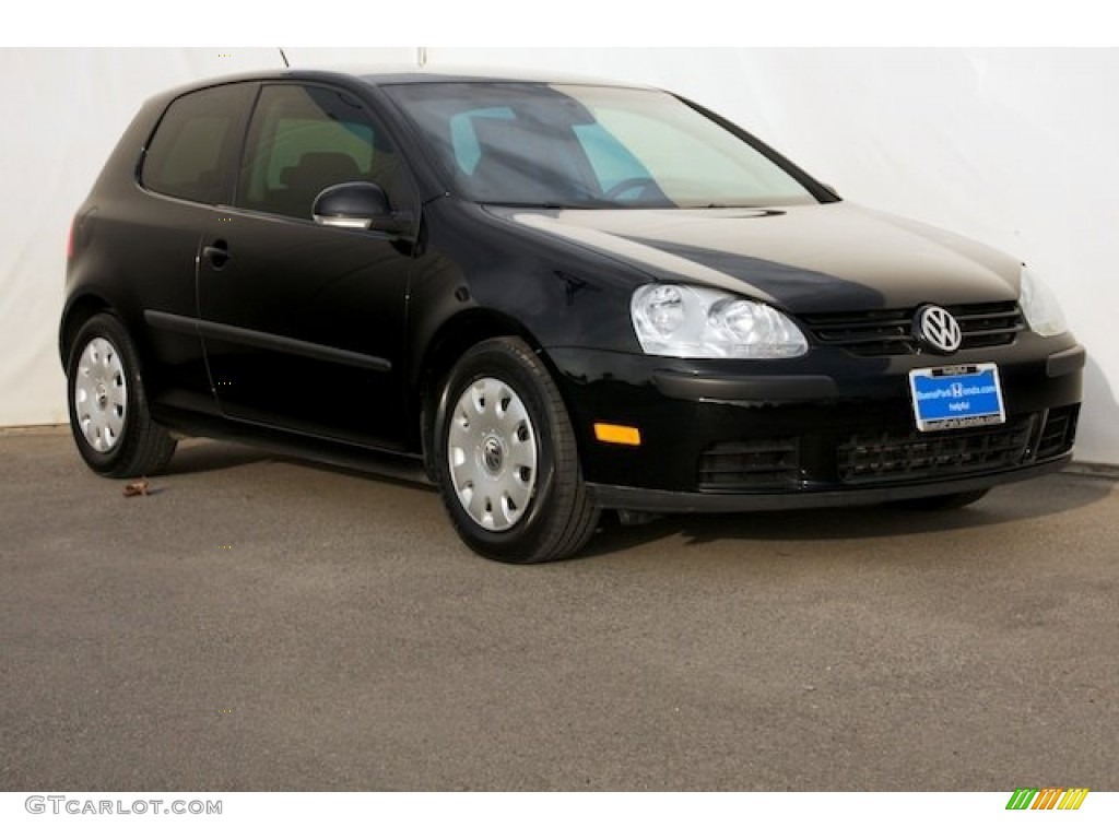 2008 Rabbit 2 Door - Black / Anthracite Black photo #1