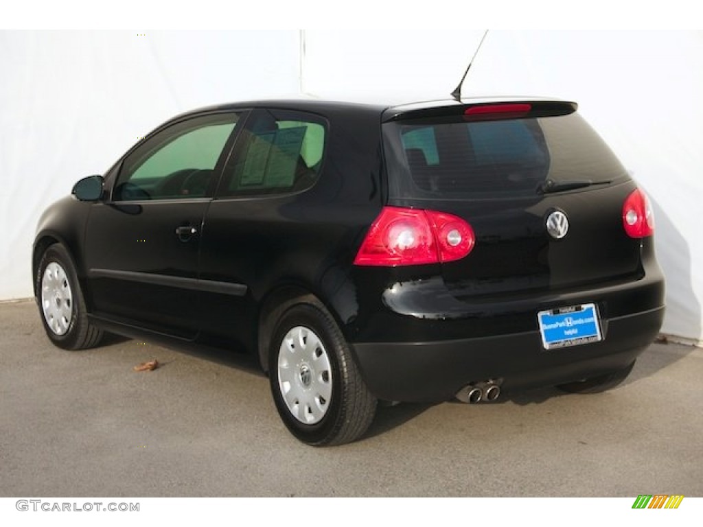 2008 Rabbit 2 Door - Black / Anthracite Black photo #2