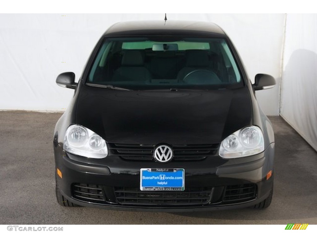 2008 Rabbit 2 Door - Black / Anthracite Black photo #8