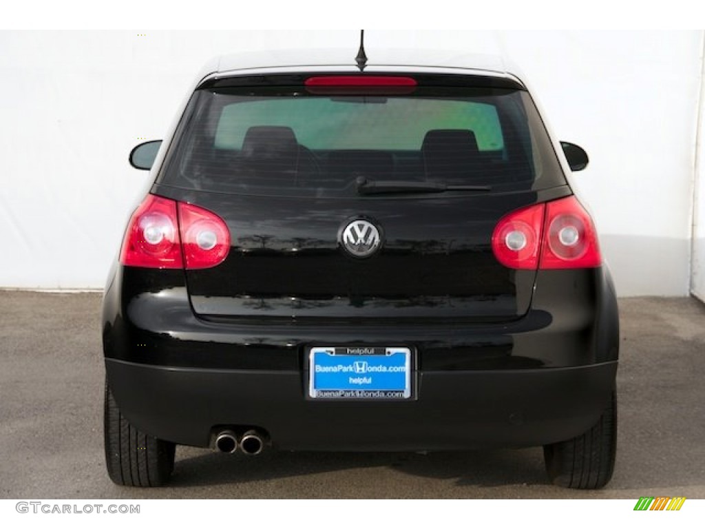 2008 Rabbit 2 Door - Black / Anthracite Black photo #10