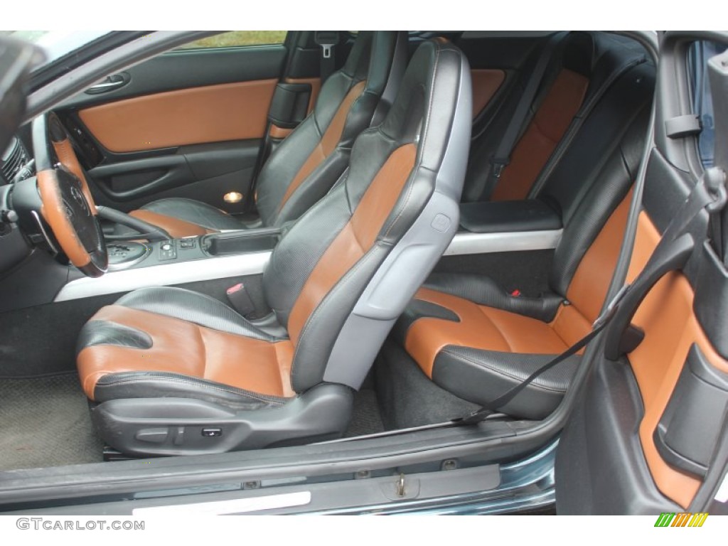 Black/Chapparal Interior 2004 Mazda RX-8 Sport Photo #88003568