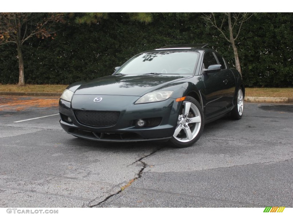 2004 RX-8 Sport - Nordic Green Mica / Black/Chapparal photo #20