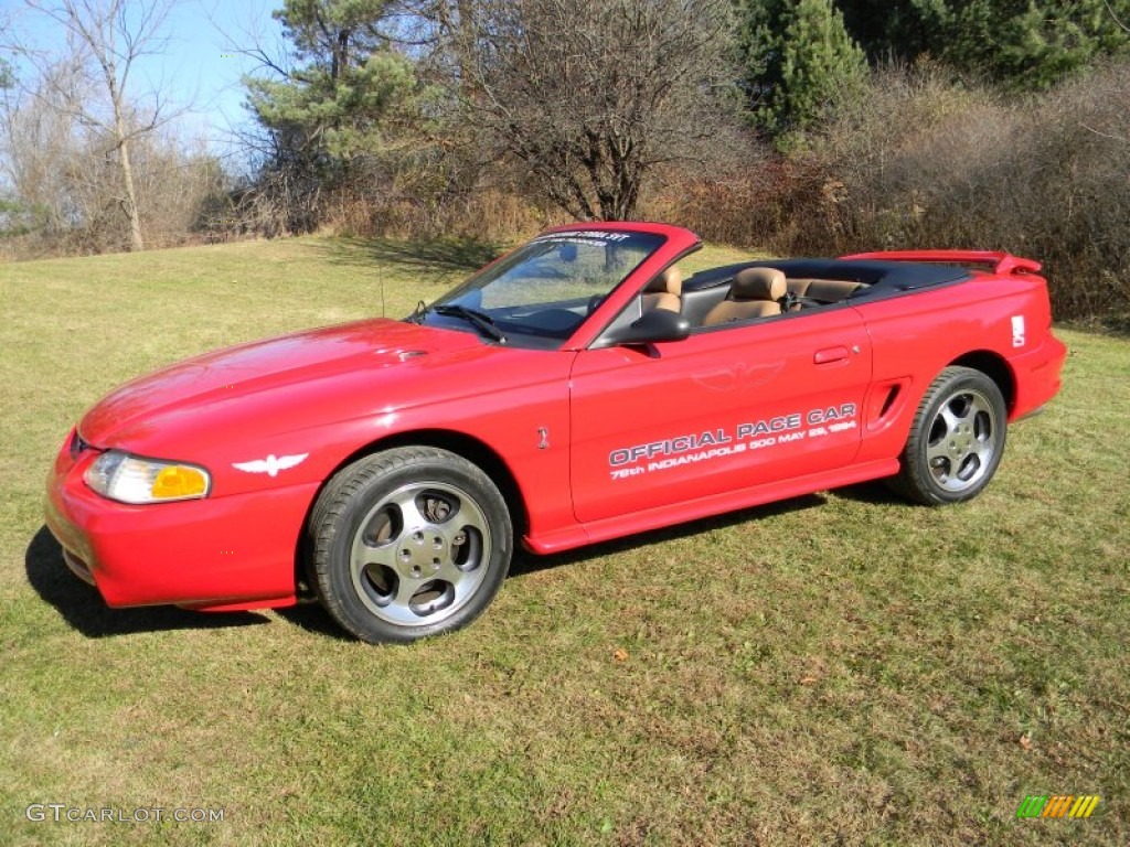 Rio Red 1994 Ford Mustang Cobra Convertible Exterior Photo #88003895