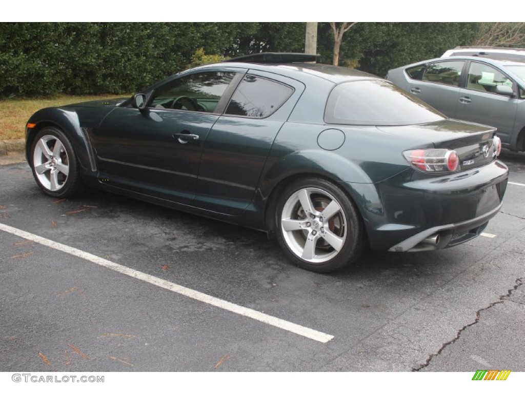 2004 RX-8 Sport - Nordic Green Mica / Black/Chapparal photo #25