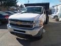 2013 Summit White Chevrolet Silverado 3500HD WT Regular Cab 4x4 Dump Truck  photo #3