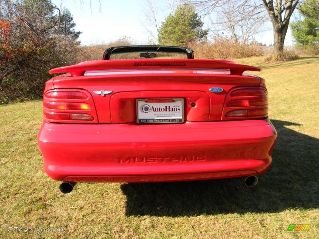 1994 Mustang Cobra Convertible - Rio Red / Saddle photo #5