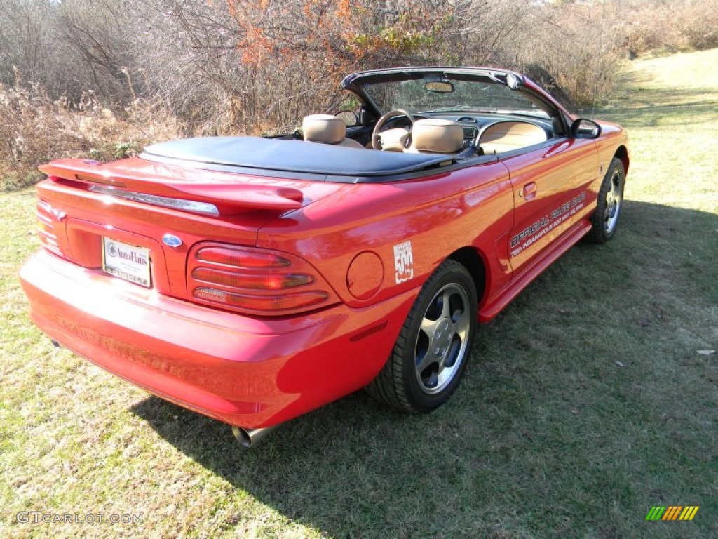 1994 Mustang Cobra Convertible - Rio Red / Saddle photo #6