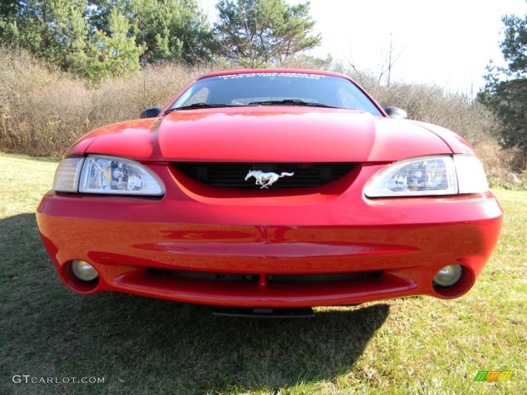 1994 Mustang Cobra Convertible - Rio Red / Saddle photo #20