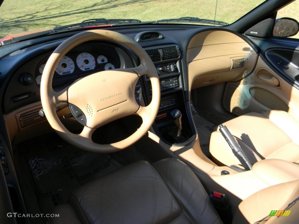 1994 Mustang Cobra Convertible - Rio Red / Saddle photo #25