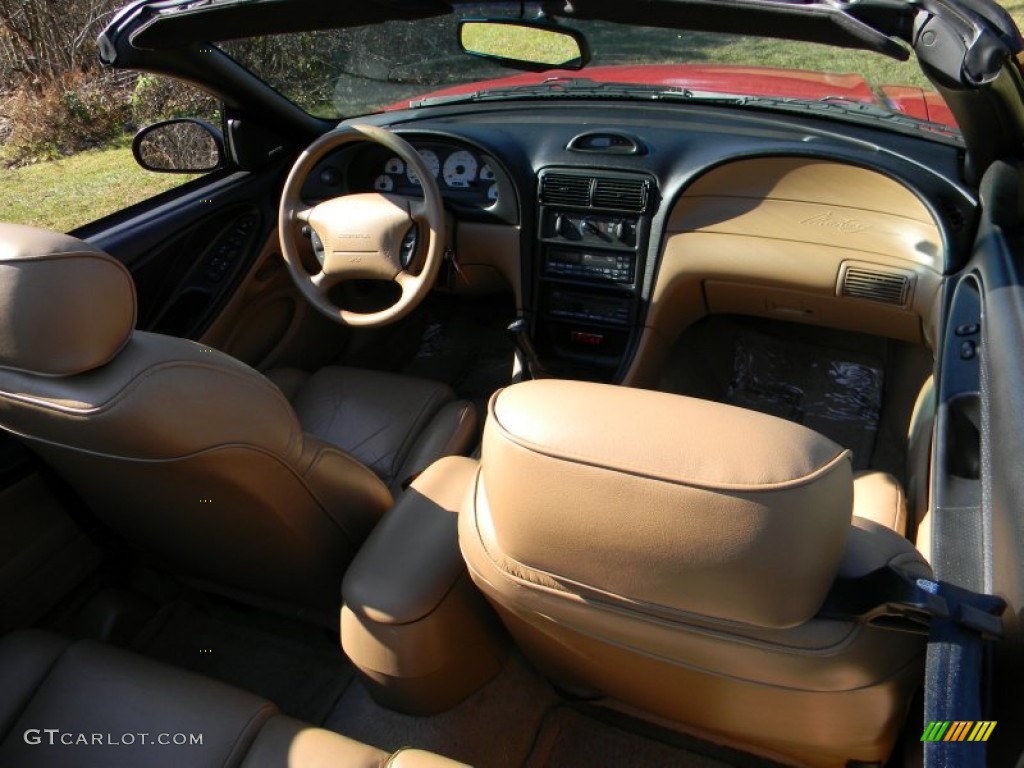 1994 Mustang Cobra Convertible - Rio Red / Saddle photo #30