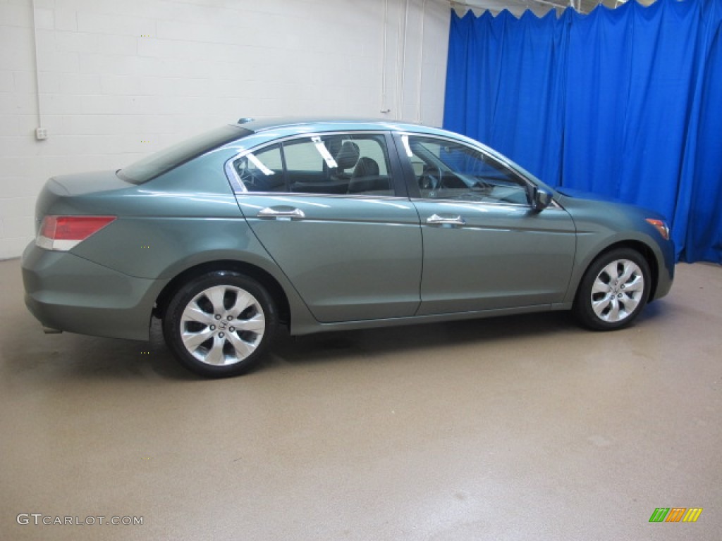 2008 Accord EX-L V6 Sedan - Mystic Green Metallic / Black photo #10