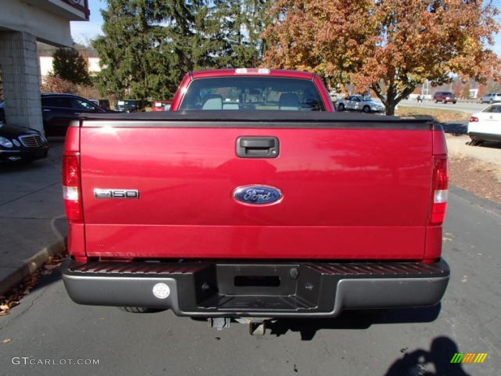 2007 F150 XL Regular Cab 4x4 - Redfire Metallic / Medium Flint photo #7
