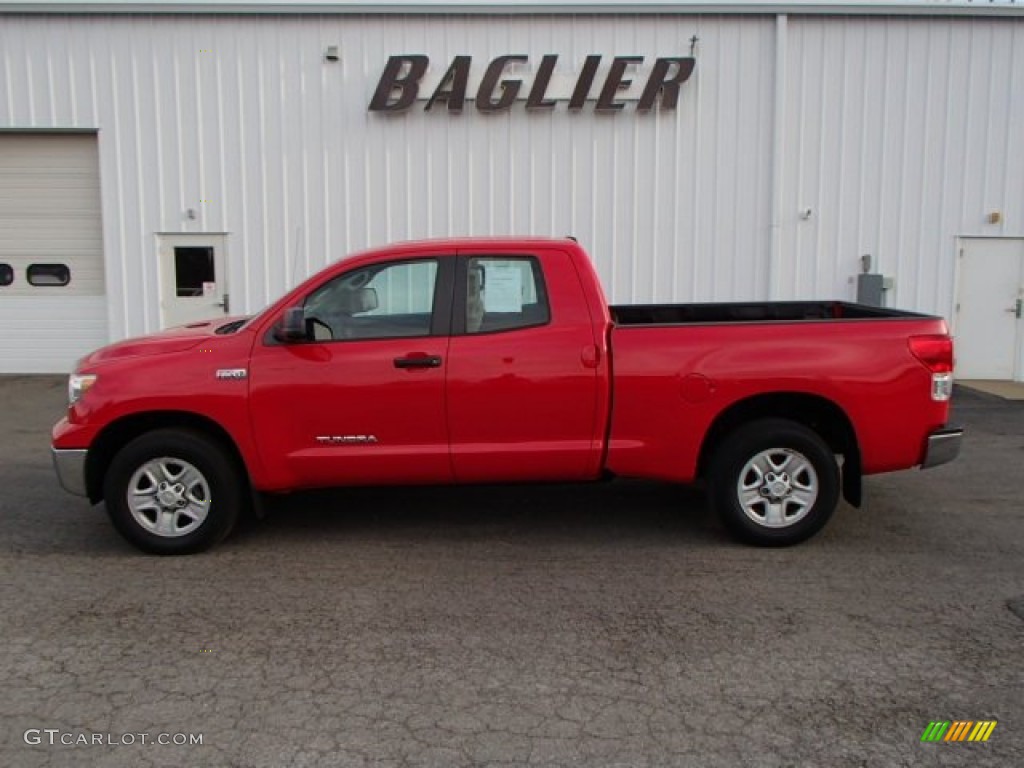 2010 Tundra Double Cab 4x4 - Radiant Red / Sand Beige photo #1