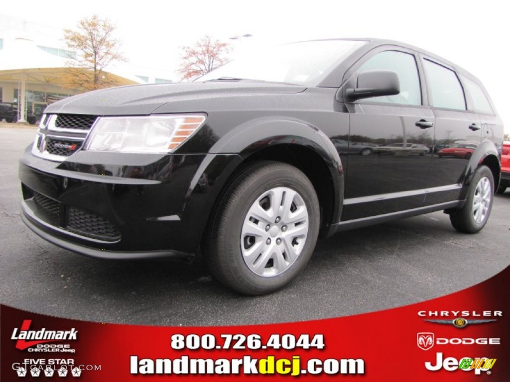 2014 Journey Amercian Value Package - Pitch Black / Black/Light Frost Beige photo #1