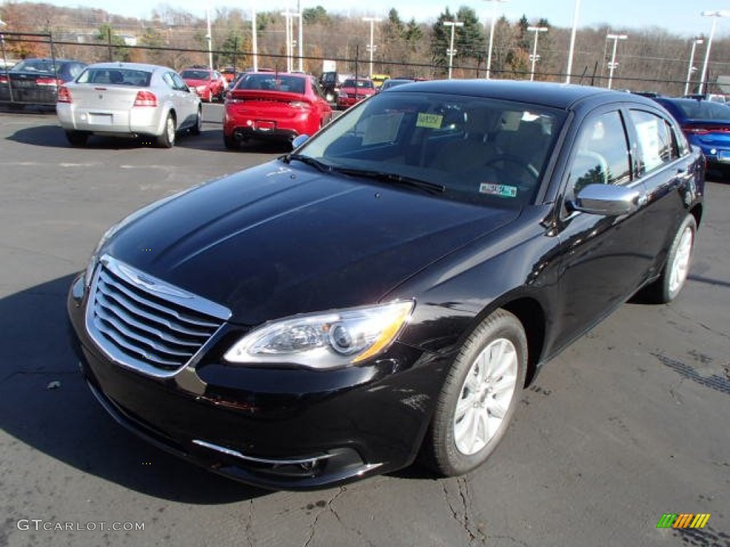 2014 200 Limited Sedan - Black Clear Coat / Black/Light Frost Beige photo #2