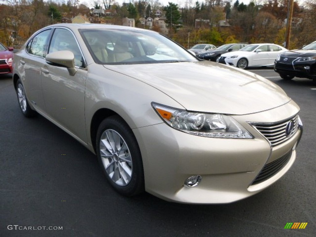 Satin Cashmere Metallic 2014 Lexus ES 300h Hybrid Exterior Photo #88006577