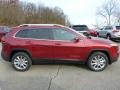 Deep Cherry Red Crystal Pearl 2014 Jeep Cherokee Limited 4x4 Exterior