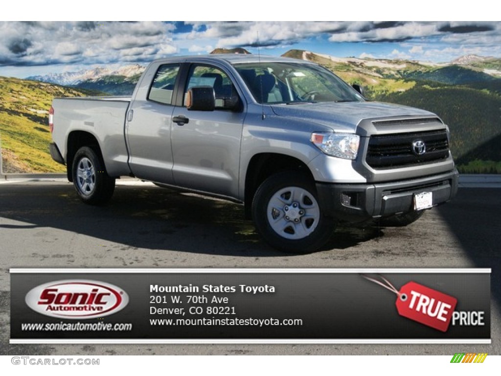 2014 Tundra SR Double Cab 4x4 - Silver Sky Metallic / Graphite photo #1