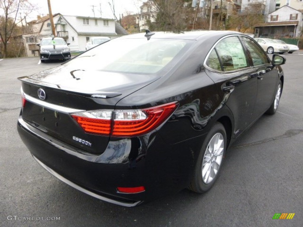Obsidian Black 2014 Lexus ES 300h Hybrid Exterior Photo #88007402