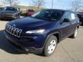 True Blue Pearl 2014 Jeep Cherokee Sport 4x4 Exterior