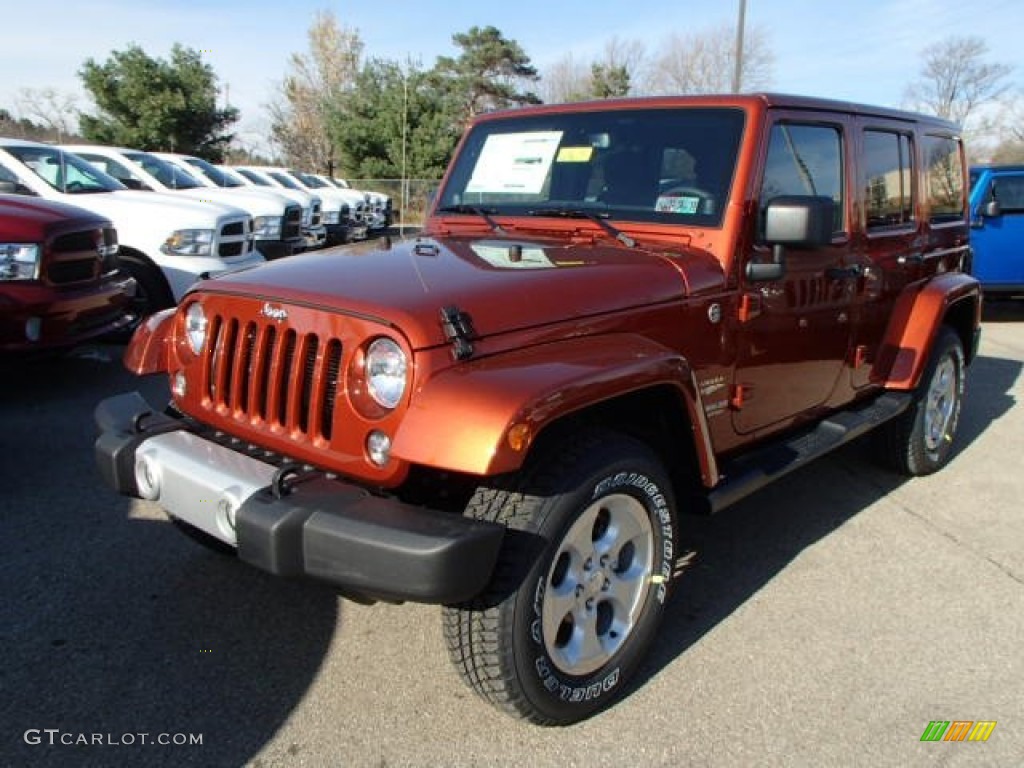 2014 Copperhead Pearl Jeep Wrangler Unlimited Sahara 4x4 87998980