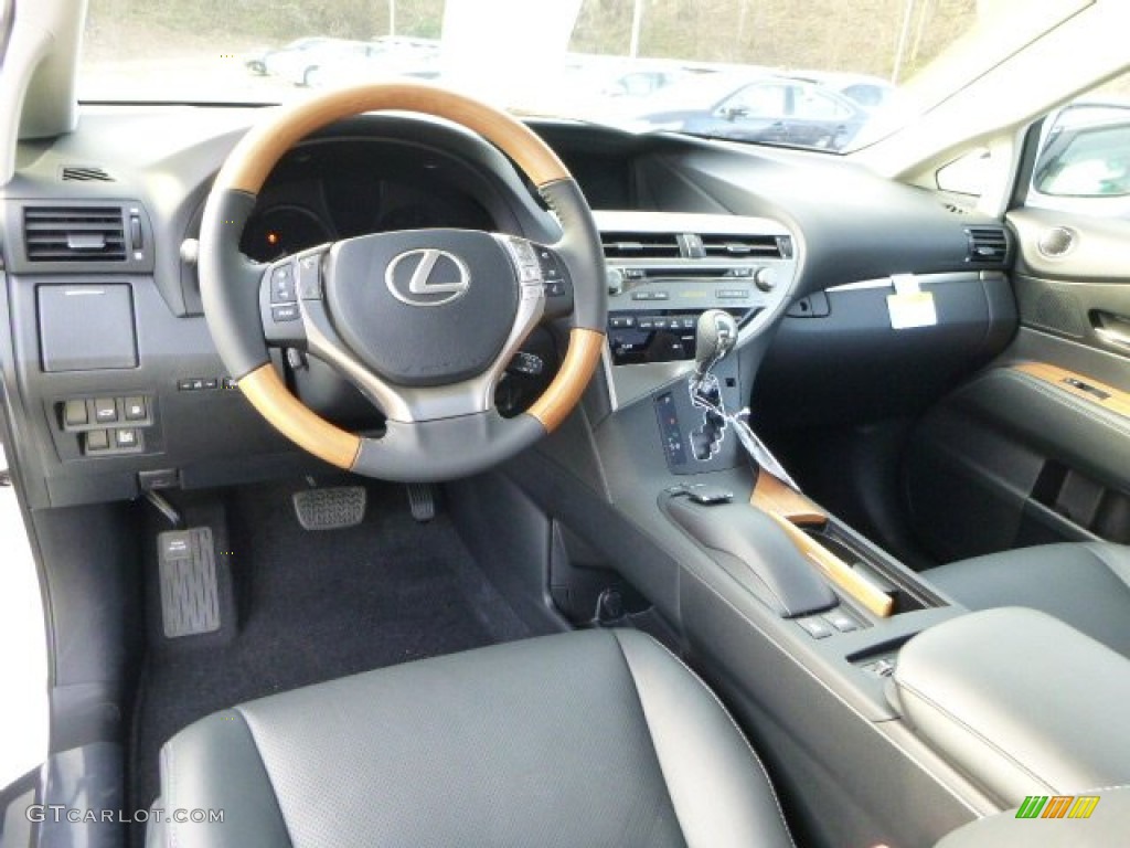 Black Interior 2014 Lexus RX 450h AWD Photo #88009301
