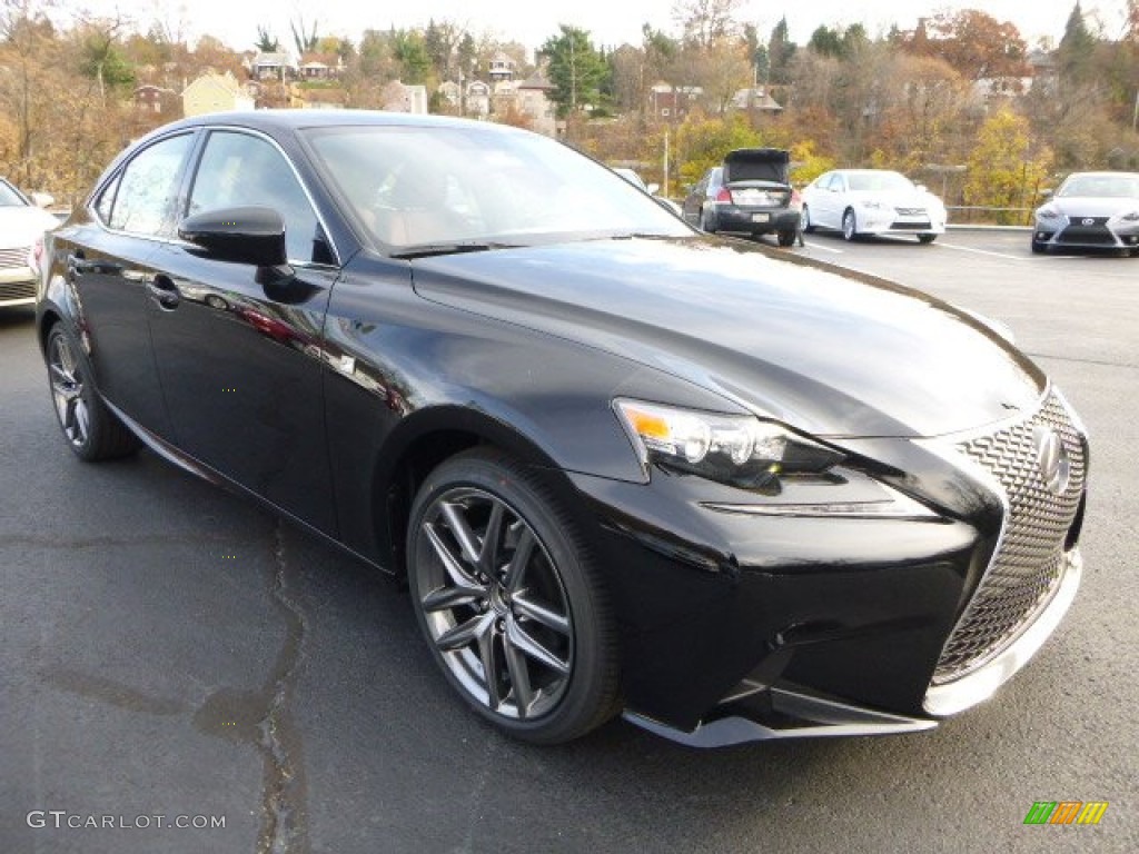 Obsidian Black 2014 Lexus IS 250 F Sport AWD Exterior Photo #88009580