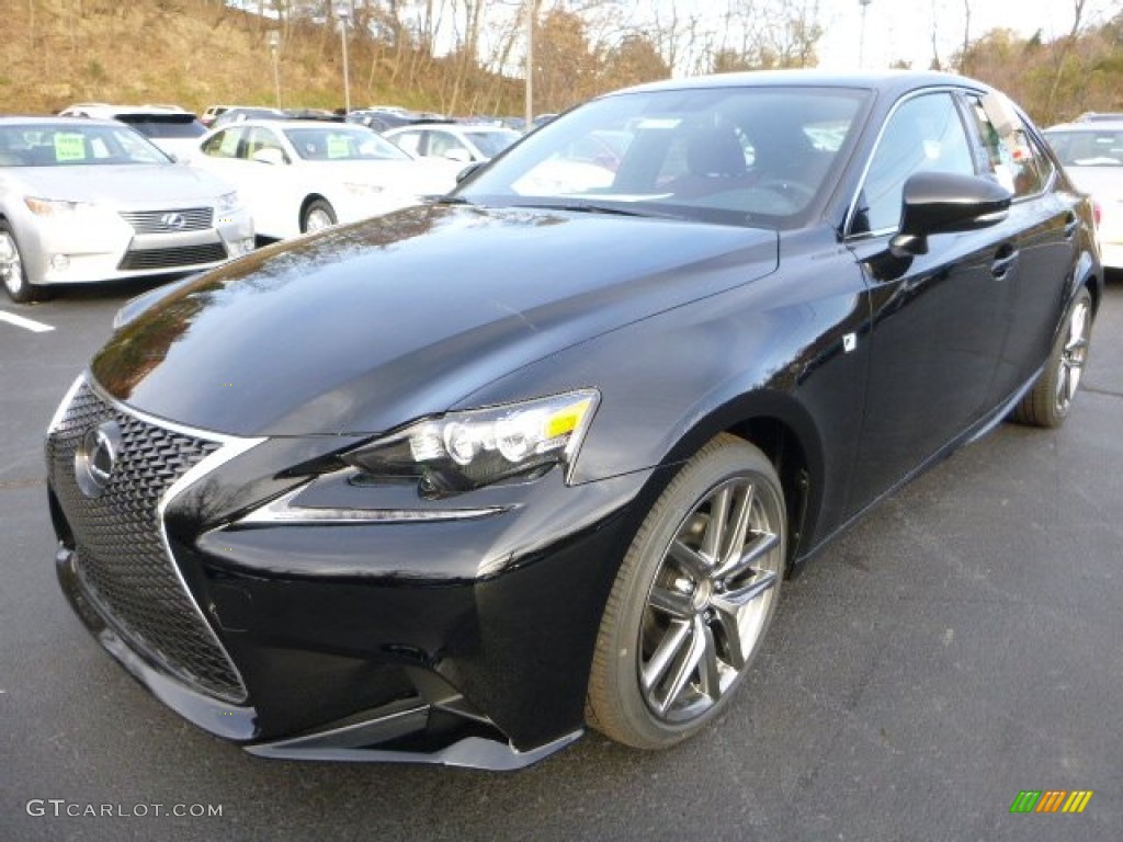 2014 IS 250 F Sport AWD - Obsidian Black / Rioja Red photo #8