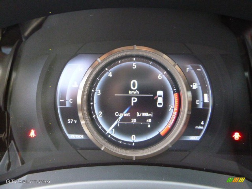 2014 Lexus IS 250 F Sport AWD Gauges Photo #88009841