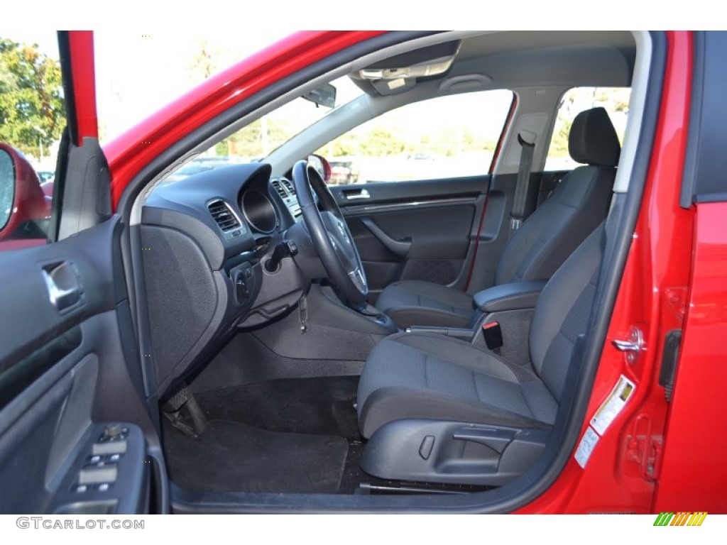 Titan Black Interior 2013 Volkswagen Jetta S SportWagen Photo #88010108