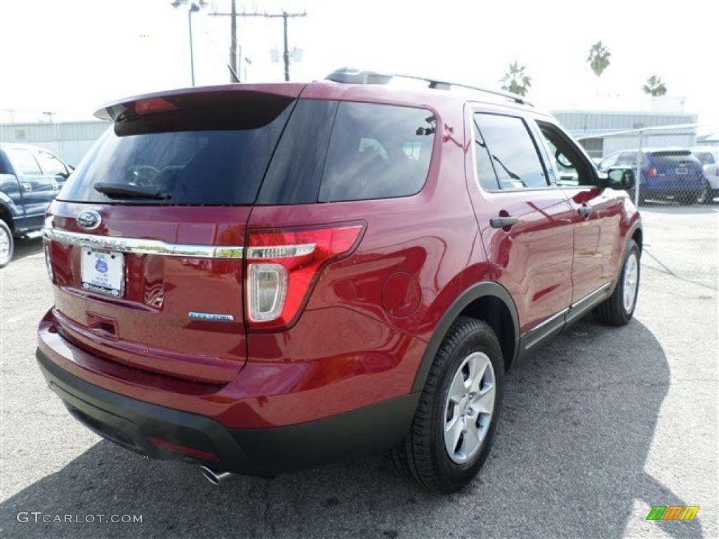 2014 Explorer FWD - Ruby Red / Medium Light Stone photo #5