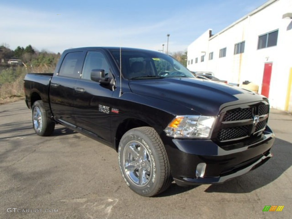 2014 1500 Express Crew Cab 4x4 - Black / Black/Diesel Gray photo #4