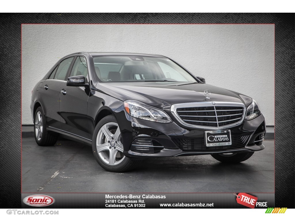 2014 E E250 BlueTEC Sedan - Black / Silk Beige/Espresso Brown photo #1