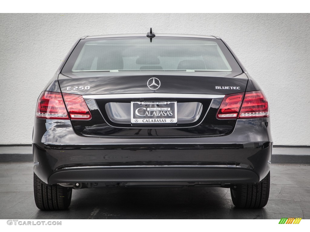 2014 E E250 BlueTEC Sedan - Black / Silk Beige/Espresso Brown photo #3