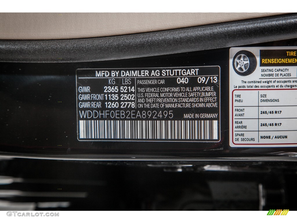 2014 E E250 BlueTEC Sedan - Black / Silk Beige/Espresso Brown photo #7