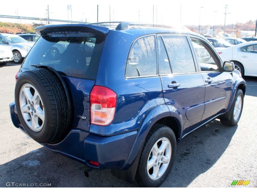 2003 RAV4 4WD - Spectra Blue Mica / Gray photo #7