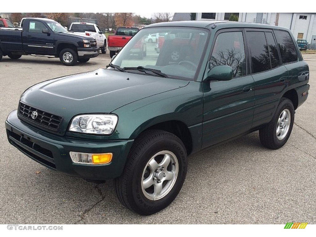 2000 RAV4 4WD - Deep Jewel Green / Gray photo #1