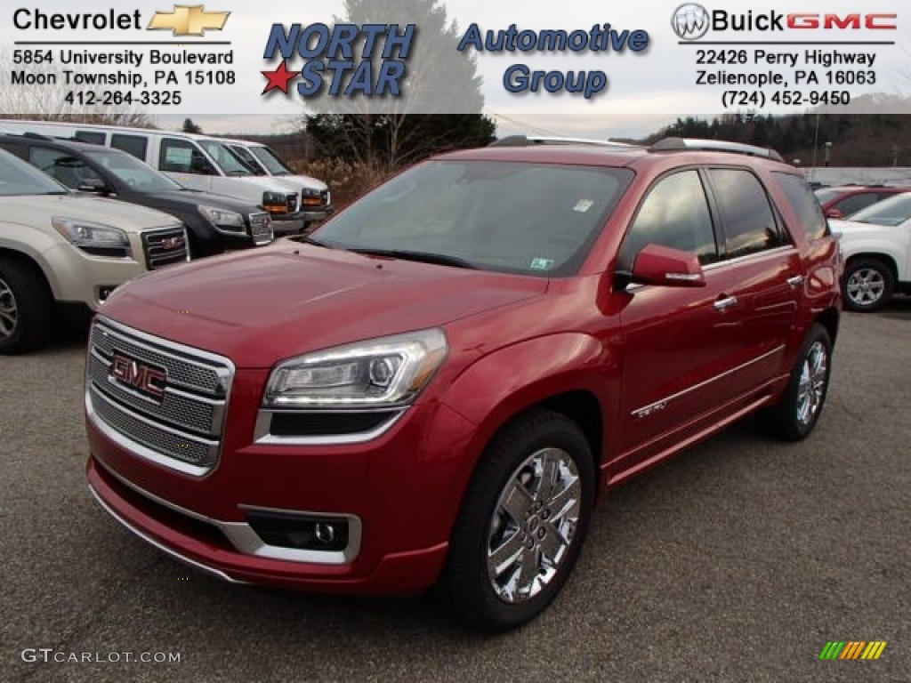 2014 Acadia Denali AWD - Crystal Red Tintcoat / Cocoa Dune photo #1