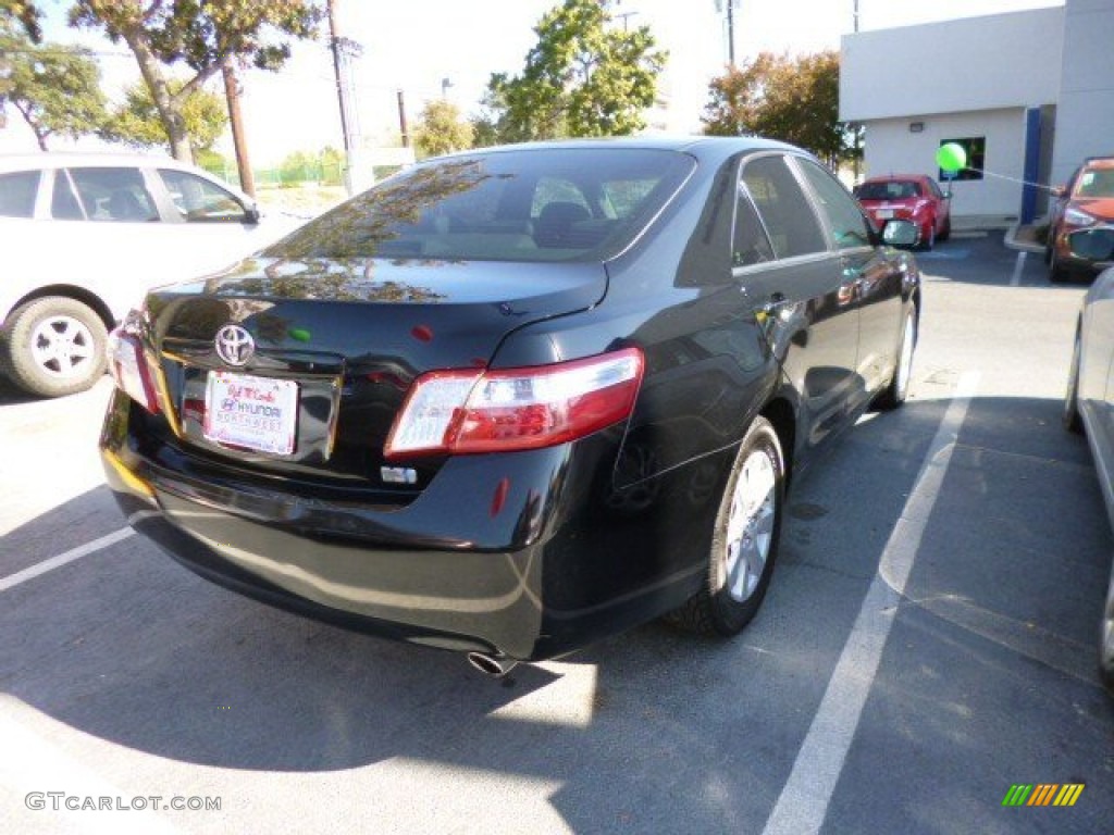 2008 Camry Hybrid - Black / Bisque photo #4