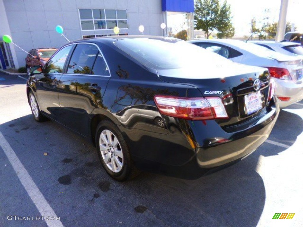 2008 Camry Hybrid - Black / Bisque photo #5