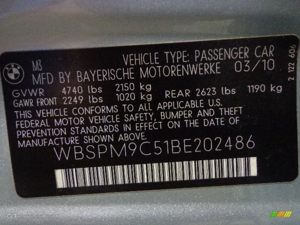 2011 M3 Sedan - Silverstone Metallic / Black Novillo Leather photo #35