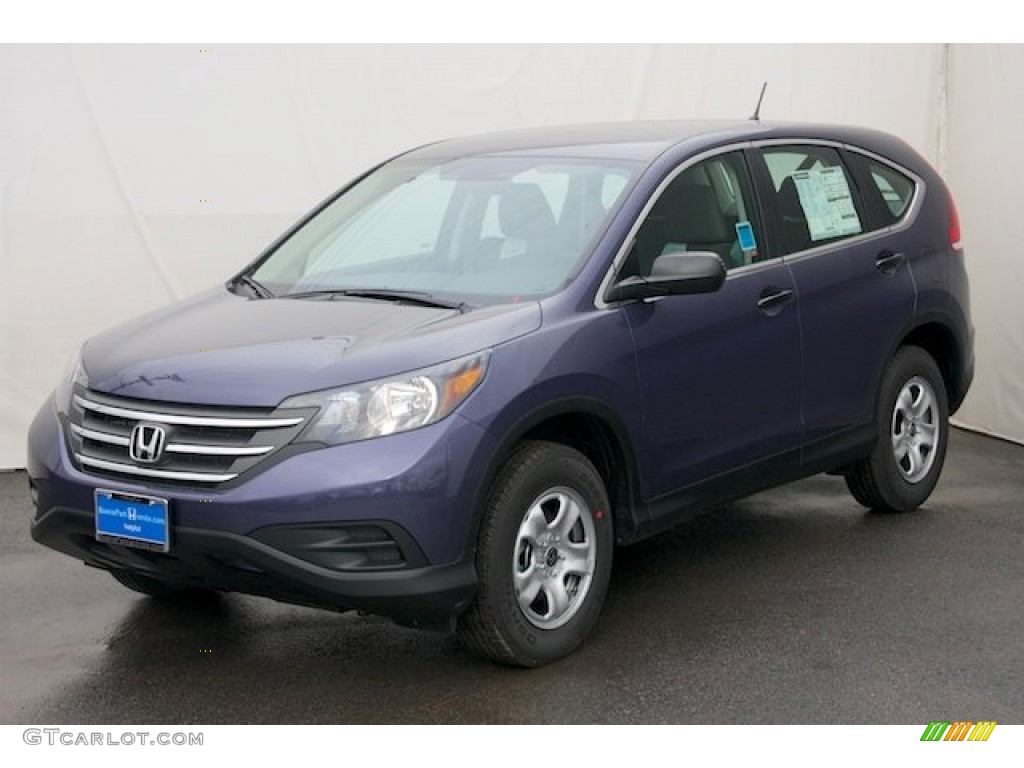 2014 CR-V LX - Twilight Blue Metallic / Gray photo #3