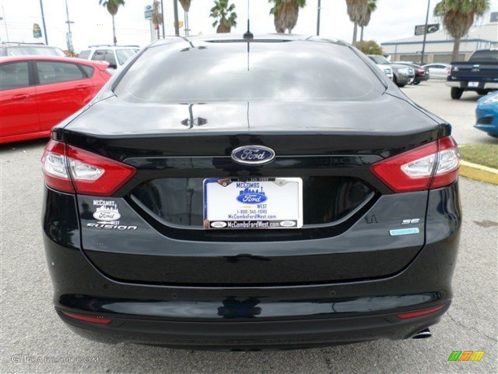 2014 Fusion SE EcoBoost - Dark Side / Charcoal Black photo #4