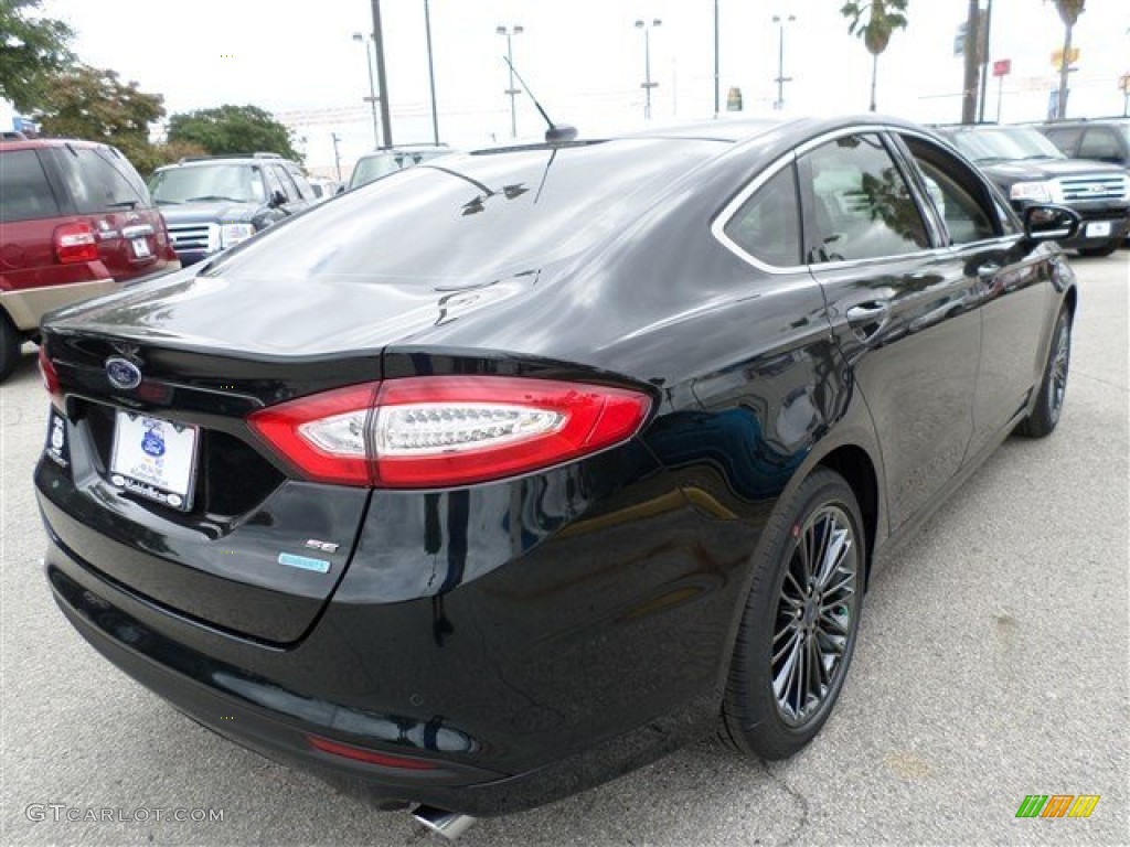 2014 Fusion SE EcoBoost - Dark Side / Charcoal Black photo #5